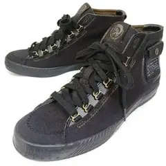 【未使用級】DIESEL ハイカットスニーカー ブラック 26cmのサムネイル