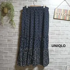 ユニクロ ポールアンドジョー ティアードスカート 美品 花柄 大人可愛い 3L