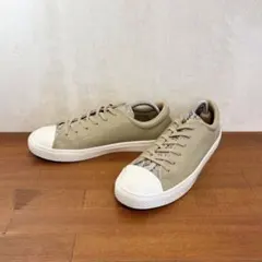 美品　コンバース　オールスタークップ　25.0センチ　ベージュ　レザー