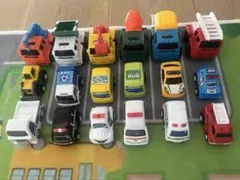 ミニカーまとめ売り 緊急車両/工事車両等 計18台