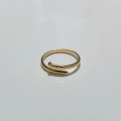 常田大希 リング 指輪 18Kゴールドメッキ アンクルリング 釘 金 メッキ 