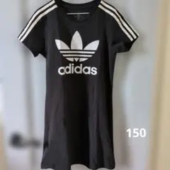 専用　　adidas キッズ半袖ワンピース　ブラック 150のサムネイル