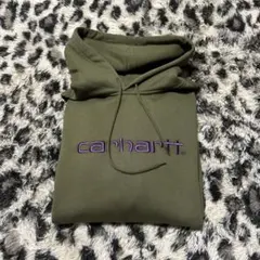 carhartt オリーブ フード付きパーカー Lサイズ