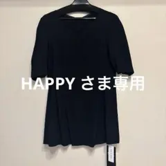 COUPDE CHANCE 黒のVネック半袖トップスのサムネイル
