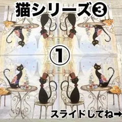 猫シリーズ❸ ペーパーナプキン10枚組合せ