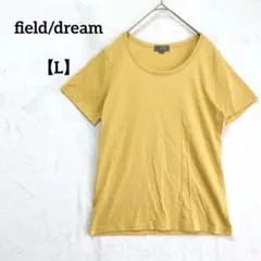 フィールドドリーム【L】 半袖 Tシャツ イエロー オンワード　綿60 コットンのサムネイル