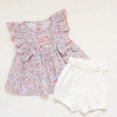 アプレレクール 70 80 半袖 トップス ワンピース 女の子 夏服 花柄