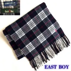 EASTBOYイーストボーイ マフラー ネイビー チェックのサムネイル