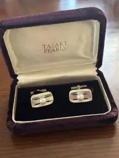 田崎真珠TASAKI PEARLS パール付きSILVER カフリンクス