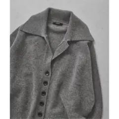 ジャーナルスタンダード　MUSICオープンカラーカーディガン　グレー