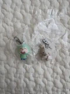クレヨンしんちゃん　めじるしアクセサリー2 マサオくん　ネネちゃんウサギ