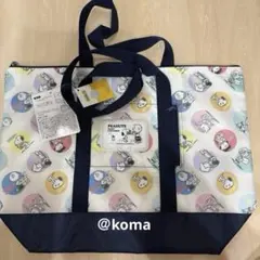 スヌーピー　保冷トートバッグ　ウェットティッシュポケット付　◯１点限り