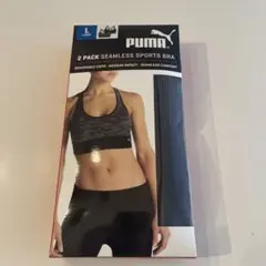 PUMA 2 PACK スポーツブラ L