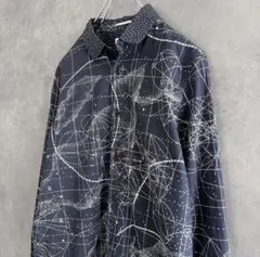 PaulSmith メインライン 星柄 幾何学模様 長袖シャツ