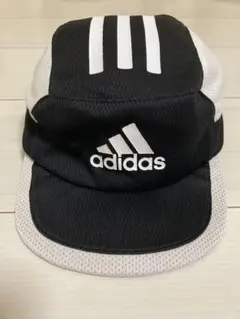 adidas メッシュキャップ 黒/白 サッカー キッズ