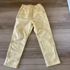 ユニクロ　長ズボン　パンツ　120cm ストレート　イエロー　黄色