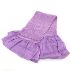 ☆新品未使用☆振袖・着物・成人式・結婚式　紫系正絹絞りB級品ヤケ・キズ有り帯揚げ