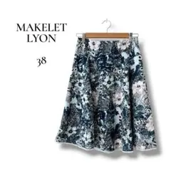 MAKELET LYON レディース　ひざ丈フレアスカート　ドライ　総柄　Mのサムネイル