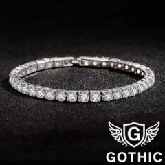 再入荷　シルバー925 ジルコニア　テニスチェーンブレスレット