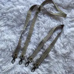 チェック　布　ショルダーストラップ 2本 スマホ　ハンドメイド