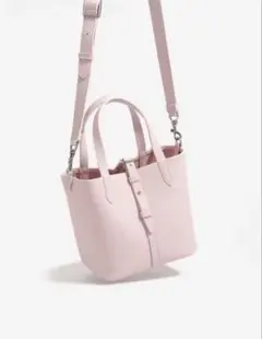 CHARLES & KEITH ピンク 巾着型ショルダーバッグ - メルカリ