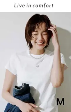 FELISSIMO Live in comfort Tシャツ ホワイト　Mのサムネイル