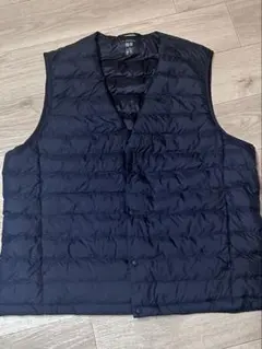 UNIQLO PUFF-TECH ダウンベスト XL ネイビー ユニクロ
