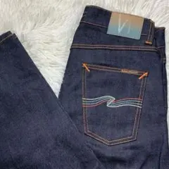【限定品】4色ステッチ 極美品 ヌーディジーンズ W30 L32 リーンディーン