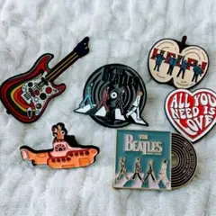 【新品・6個セット】ザ・ビートルズ The Beatles ピンバッジ ロックのサムネイル