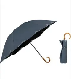 UVO（ウーボ）日傘[晴雨兼用]スカラップ　ブルーグレーのサムネイル