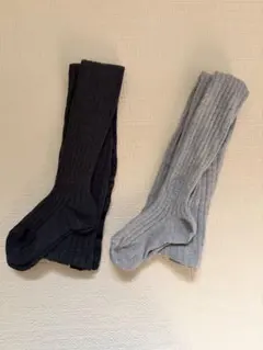 CONDOR ◆ダークグレー&ライトグレー　タイツ　サイズ4 2足セット