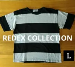 vintage 半袖ボーダーカットソー　綿100％　古着　L