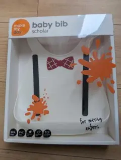 make my day スカラーホワイト　シリコンビブ　蝶ネクタイ　サスペンダー