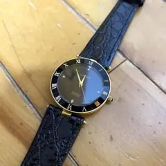 Lonber メンズ腕時計 アナログ　ブラック/ゴールド クオーツ