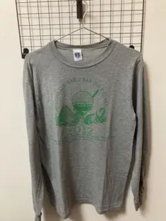 Russell Athletic Tシャツ ロンT 長袖 グレー カレッジ風