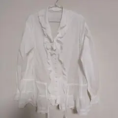 PINK HOUSE　フリルブラウス