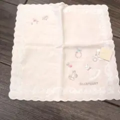 JILLSTUART 刺繍タオルハンカチ 淡いピンク