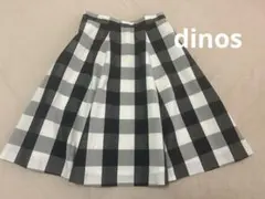 dinos フレアスカート　ギンガムチェックのサムネイル