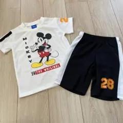 ディズニー　ミッキー セットアップ 110 新品 タグ付き