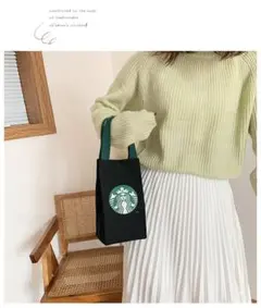 週末限定セール新品未使用　大人気　スタバミニトートバッグ手提げ
