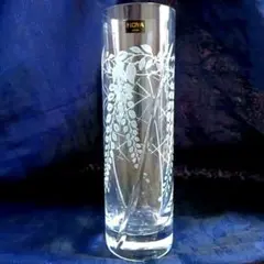 HOYA CRYSTAL クリスタルガラス カットグラス ロンググラス 1客