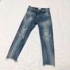 美品★Ungrid アングリッド クラッシュダメージデニム 24インチ