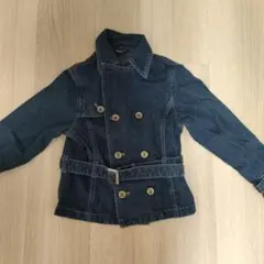 COMME CA ISM ダブルブレストデニムジャケット 120A