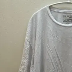 ⭐️ アディダス 無地 Tシャツ クルーネック 半袖 2X 白 綿 ビッグサイズのサムネイル