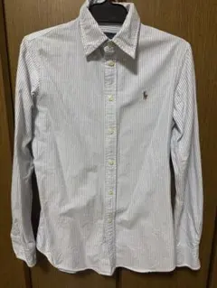 ラルフローレン　オックスフォードシャツ　ストライプ
