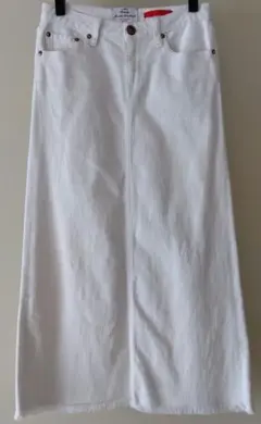 【USED】RED CARD レッドカード 白 デニム ロングスカート