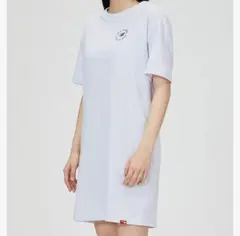 ☆ニューバランス☆Tシャツ☆ロング丈☆ワンピース☆薄紫☆ラベンダー☆チュニック☆