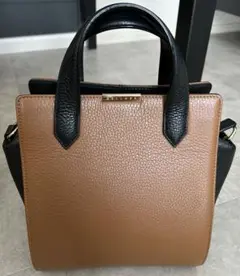 【美品】ベルメール ハンドバック ショルダーバッグ ブラウン ブラック
