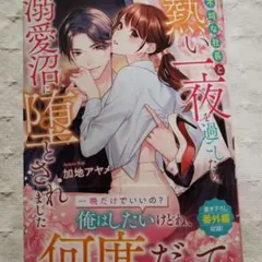 新刊:不埒な社長と熱い一夜を過ごしたら、溺愛沼に堕とされました