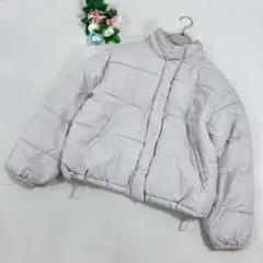 アールピーエス【M】ジャケット　ショート丈　スタンドカラー　カジュアル　大人　冬